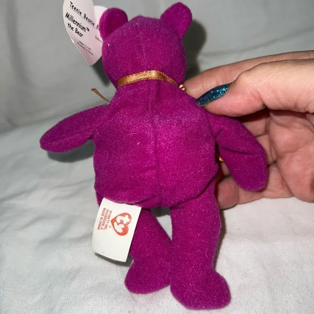 TY vintage McDonalds Teenie Beanie Millennium Bear - Picture 5 of 7